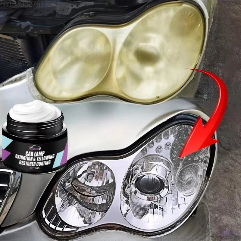 Car Headlight Restoration Kit – Polishing & Oxidation Remover