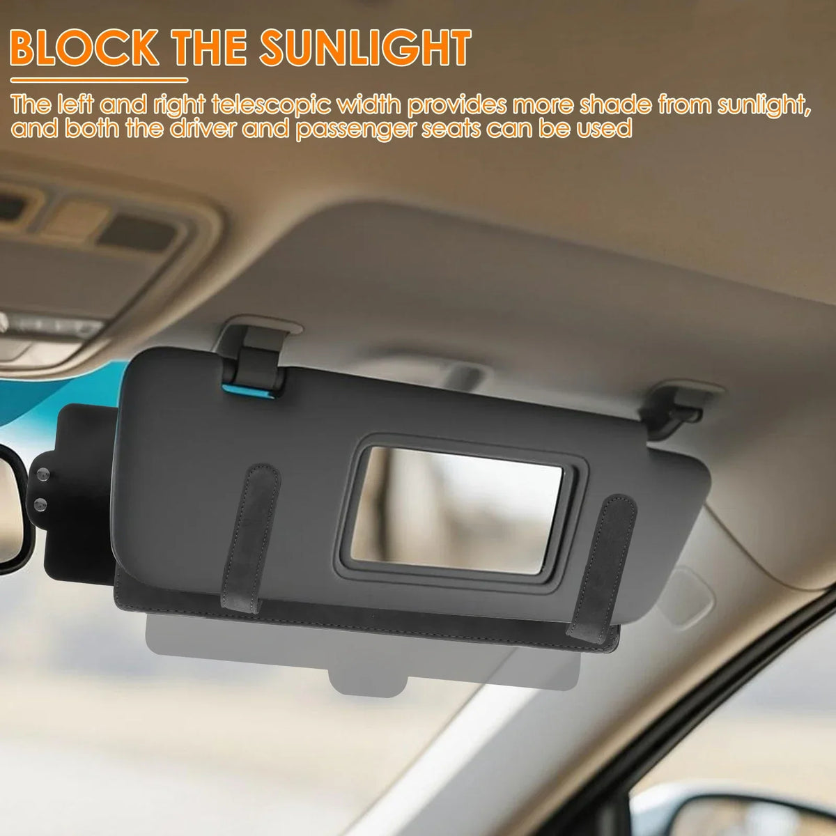 Universal Car Sun Visor Extender – Anti-Glare UV Sun Blocker