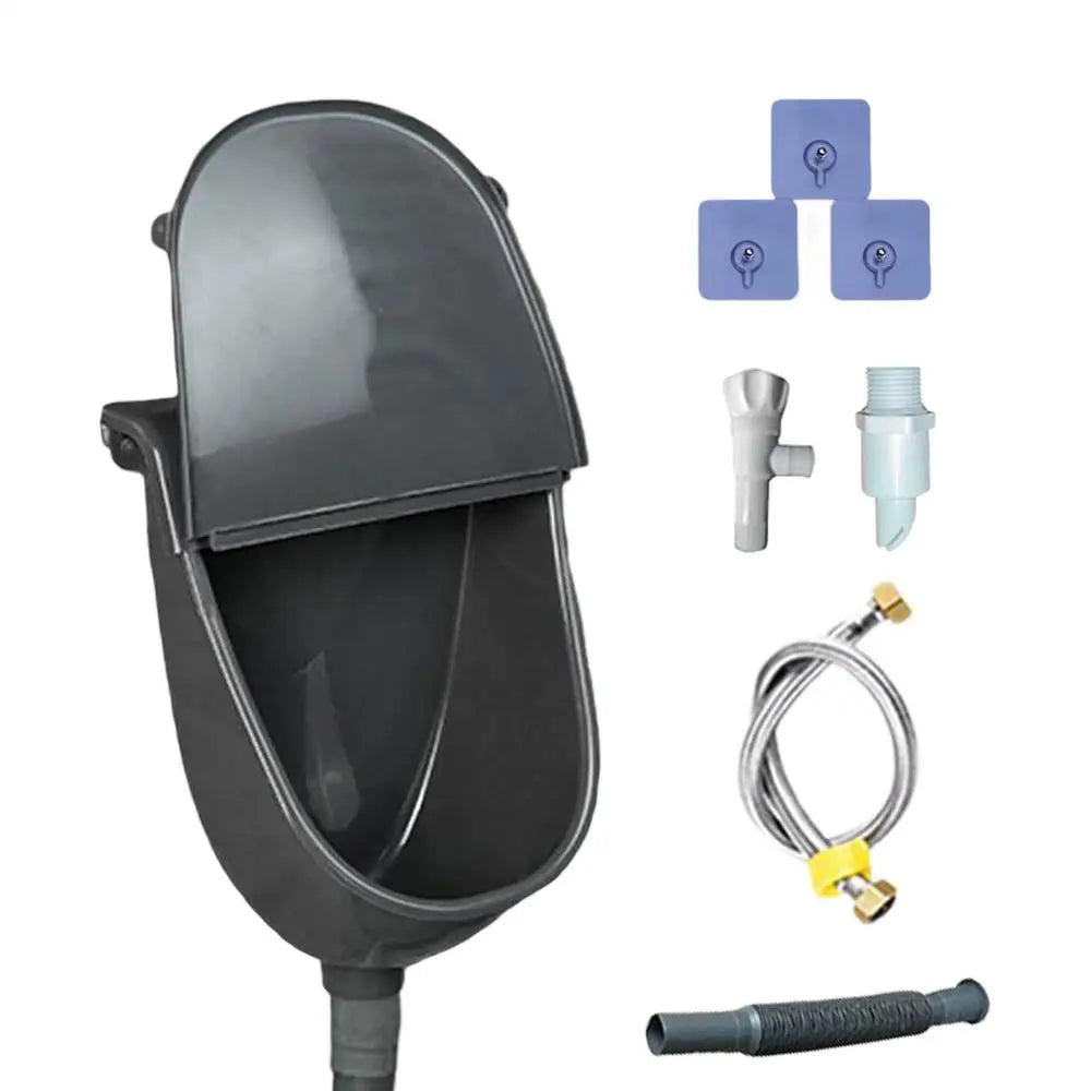 Wall-Mounted Urinal with Lid – Splash-Proof & Odor-Blocking