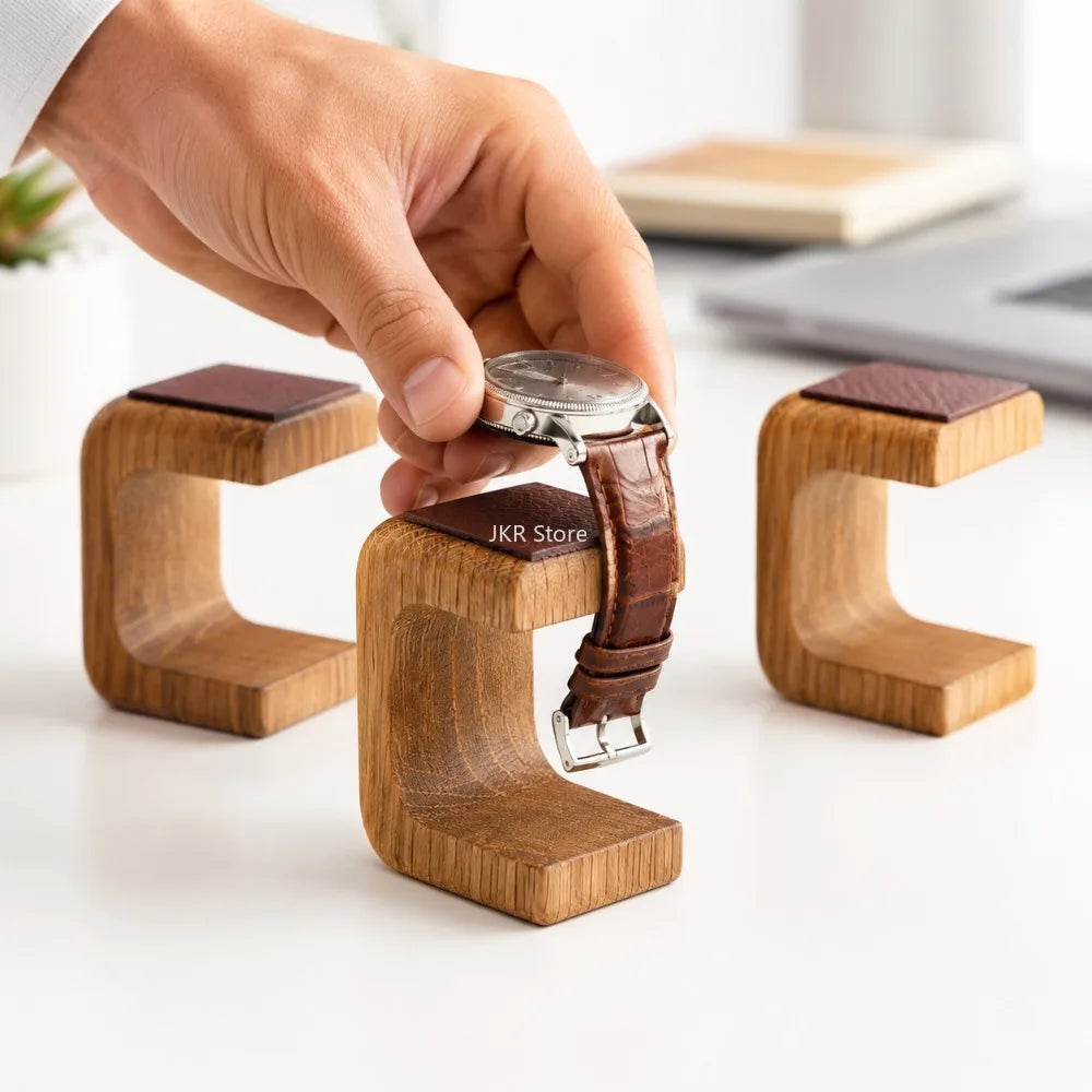 Wooden Watch Holder & Jewelry Organizer Display Stand 1/2 PCS