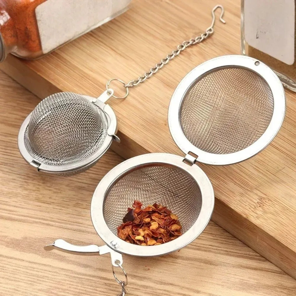 Stainless Steel Sphere Tea Ball Strainer & Spice Infuser