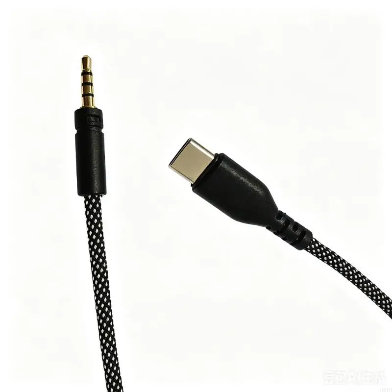 USB-C to 3.5mm Braided Cable 150cm | Decoding Chip Headphones