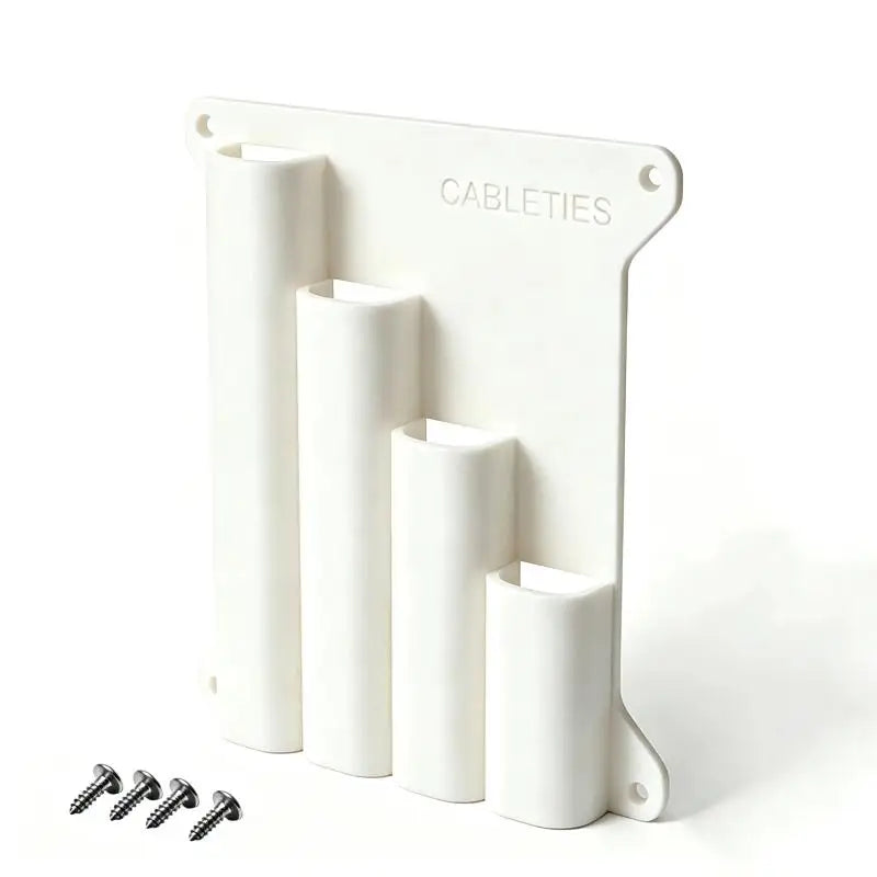 Wall Mount Zip Tie & Tool Organizer – 4/5-Slot Storage