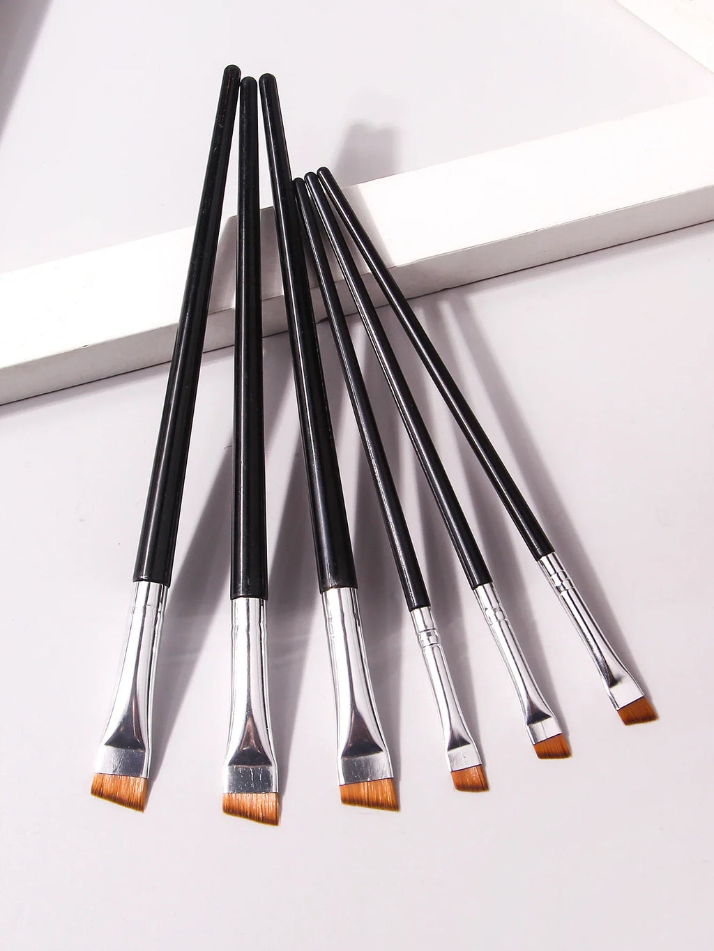 6-Piece Eye Makeup Brush Set – Eyeliner & Eyebrow Brushes
