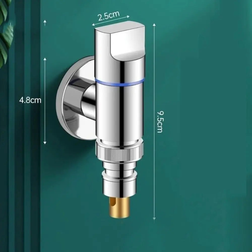 Wall-Mounted Stainless Steel Washing Machine Faucet Valve G1/2