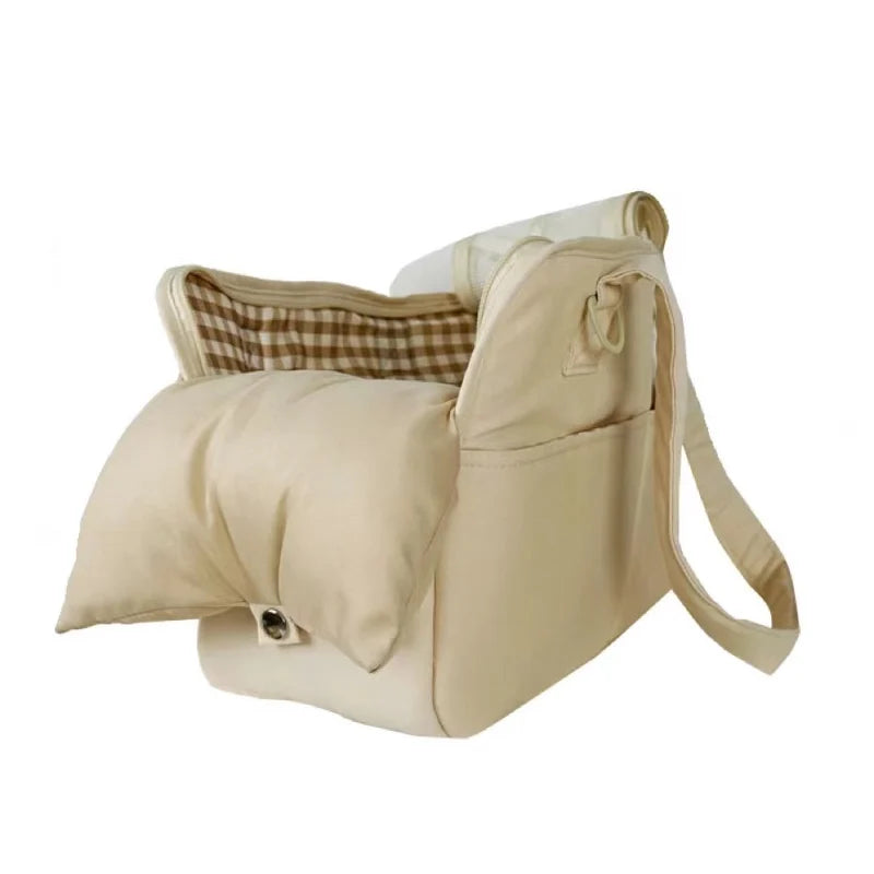 Travel Pet Carrier Bag – Breathable Cotton Shoulder Bag for Pets