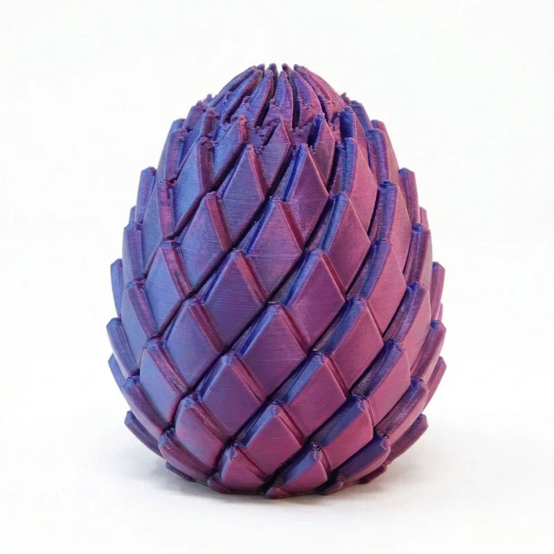 3D Printed Dragon Egg Fidget Toy – Deformable Desk Ornament
