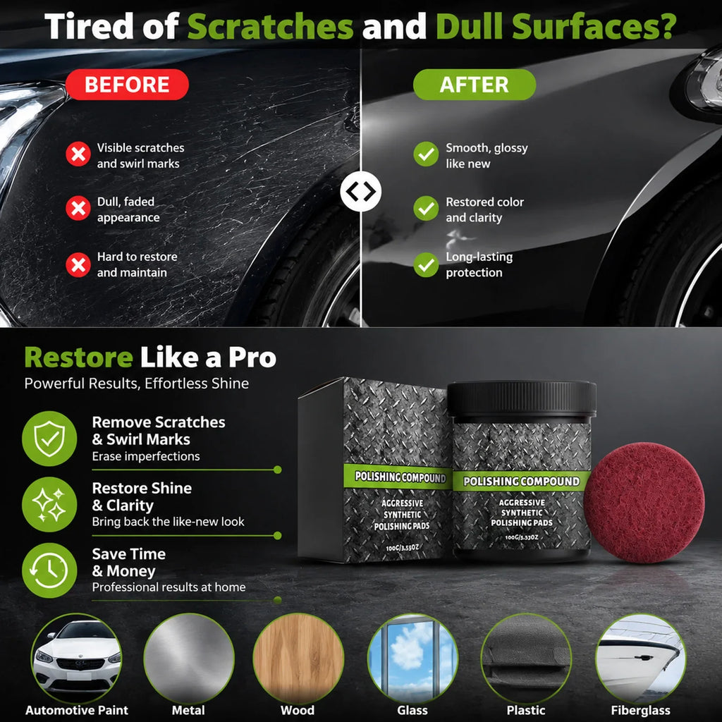 Polishing Compound Kit – Car Paint, Metal & Surface Polish