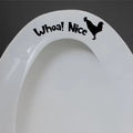 Rooster Toilet Seat Sticker – Removable Bathroom Decal 2 Pcs