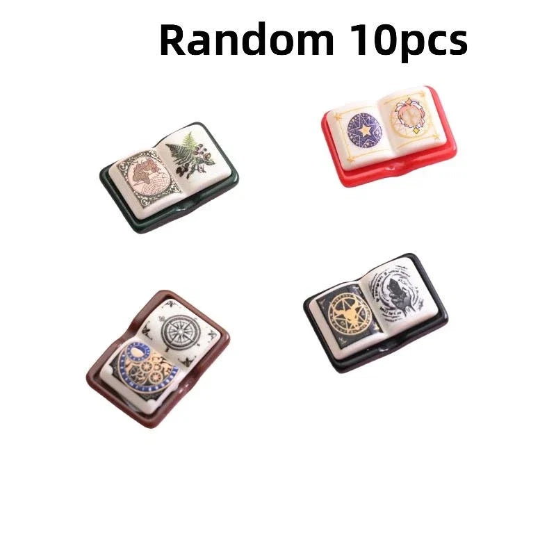 Retro Mini Resin Magic Book Charms 5/10/20PCS – DIY Jewelry