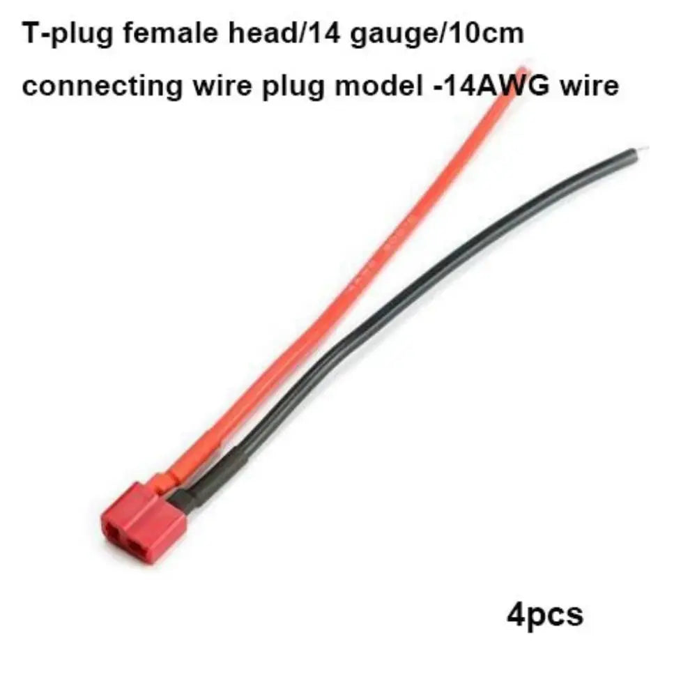 T-Plug Battery Connector 4pcs – 14AWG 16AWG Male Female RC