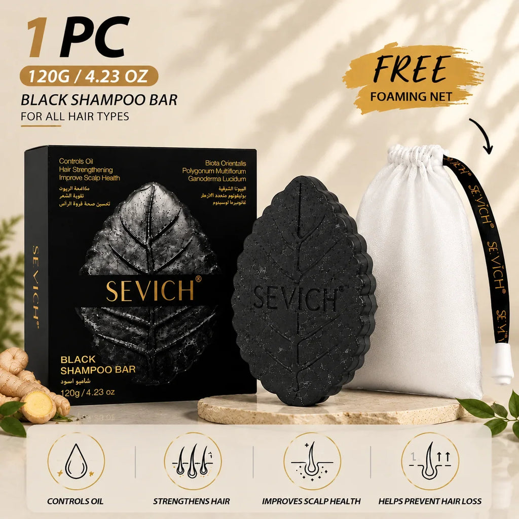 Sevich Herbal Solid Shampoo Bar 120g – Oil Control Anti-Dandruff
