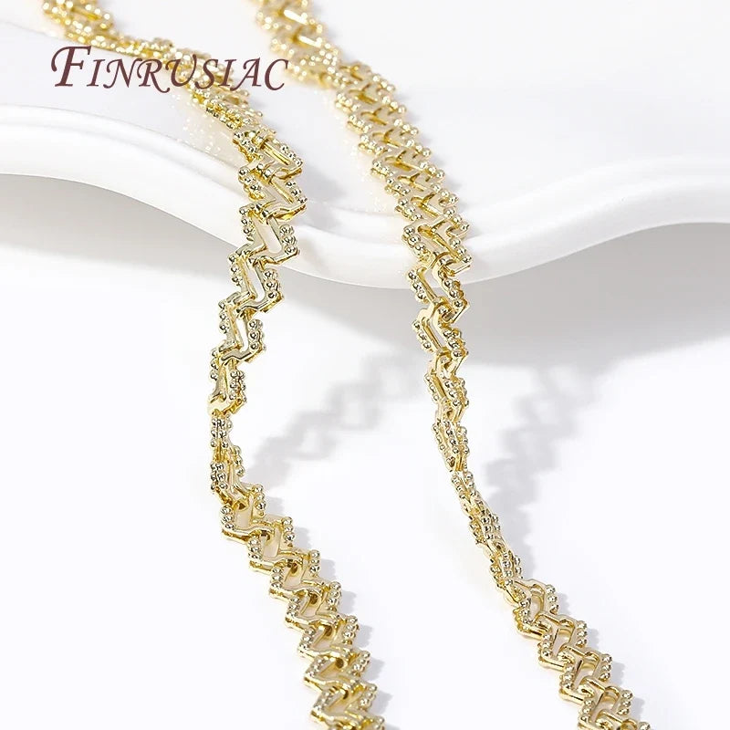18K Gold Plated Brass Chain 6mm – DIY Jewelry Making