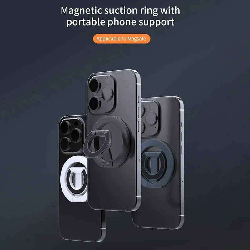 Magnetic Phone Ring Holder MagSafe Kickstand – iPhone & Android