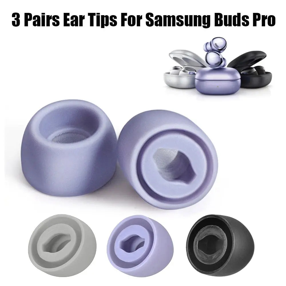 Silicone Ear Tips for Samsung Galaxy Buds Pro – 6pcs S/M/L