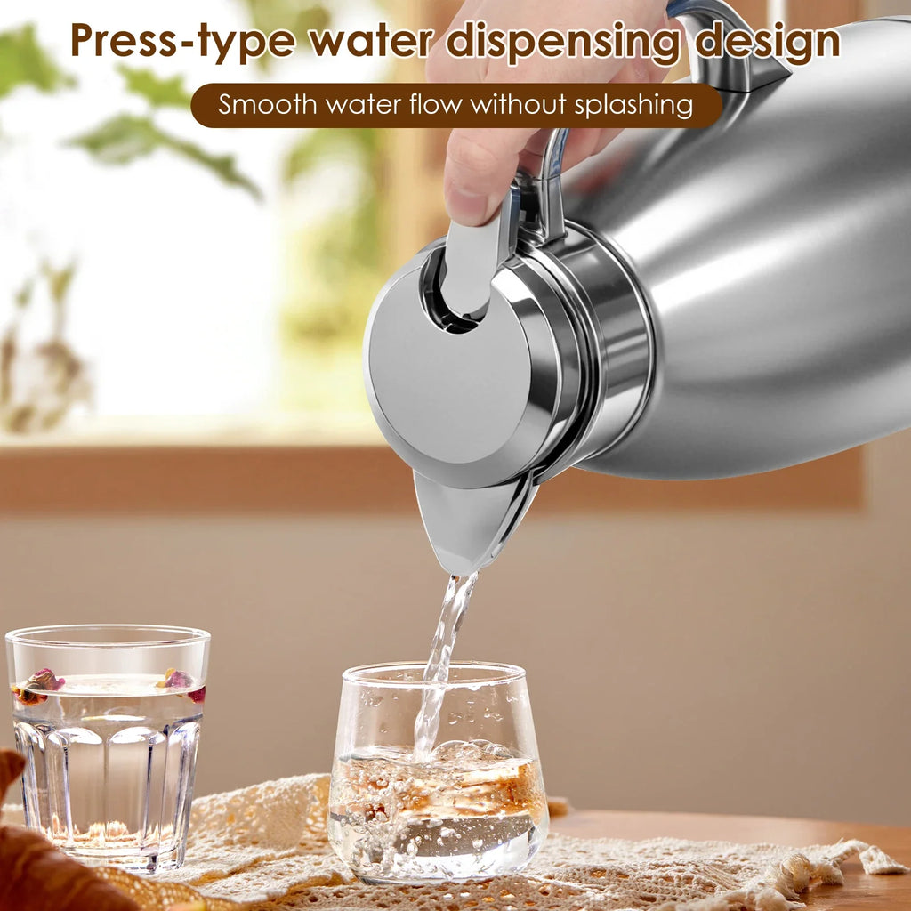 2.3L Vacuum Insulated Thermal Carafe – Stainless Steel Coffee Jug