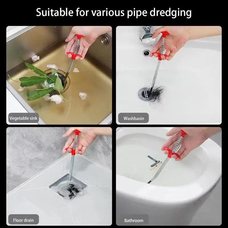 Flexible Alloy Drain Unclogger Tool – Car & Pipe Cleaner
