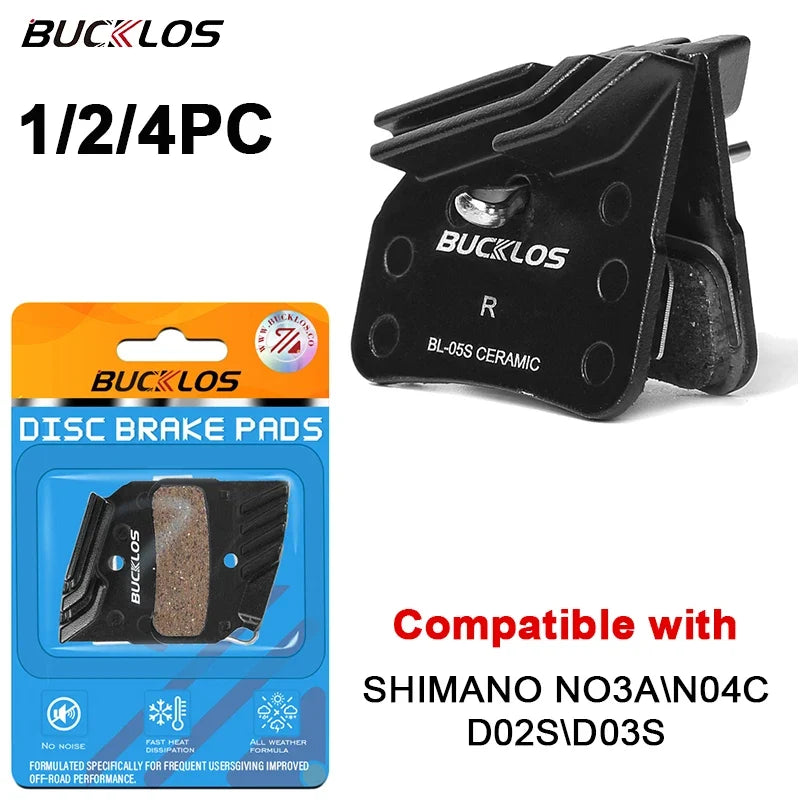 BUCKLOS Ceramic Disc Brake Pads for Shimano N03A N04C D03S