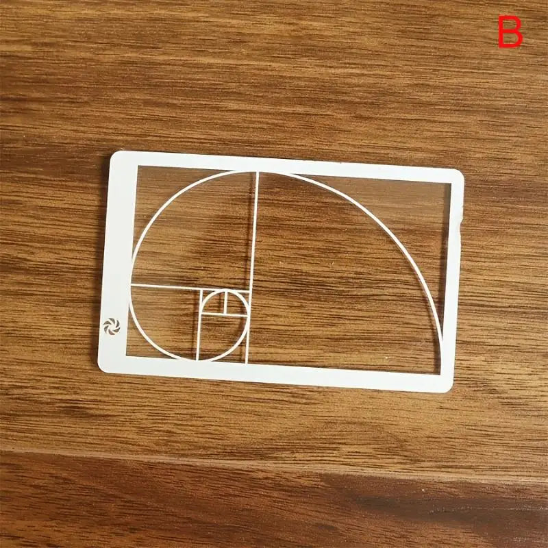 Fibonacci Golden Ratio Viewfinder Composition Ruler 1 or 3 Pcs