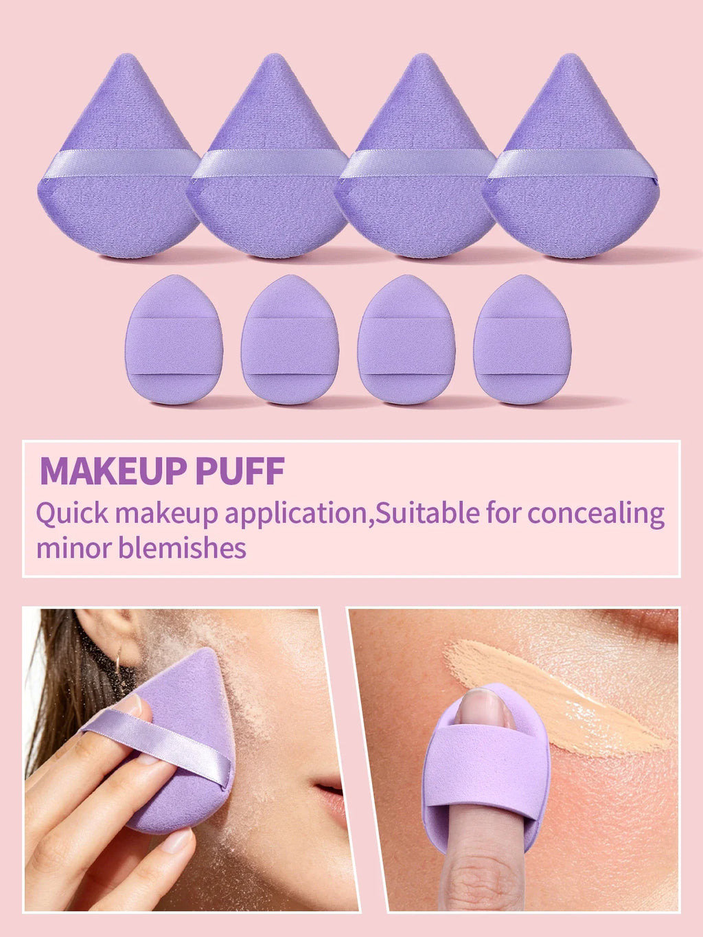 Makeup Sponge Puff Set – Foundation, Powder & Cleansing Kit