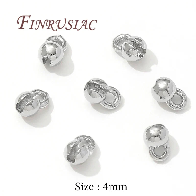 18K Gold Plated Crimp Beads Cover | DIY Jewelry Making Findings