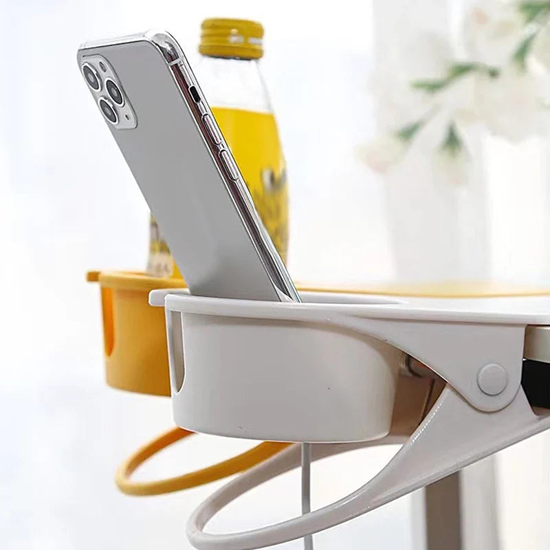 ABS Clip-On Desk Cup Holder – Table Side Drink Holder