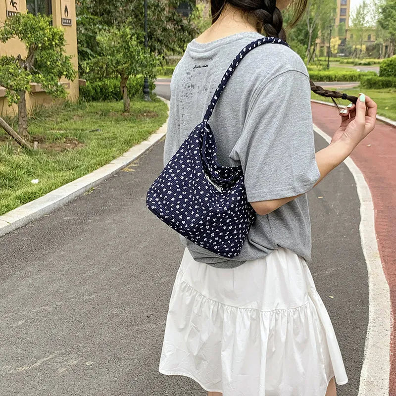 Women's Large Canvas Tote Shoulder Bag – Casual Daily Handbag