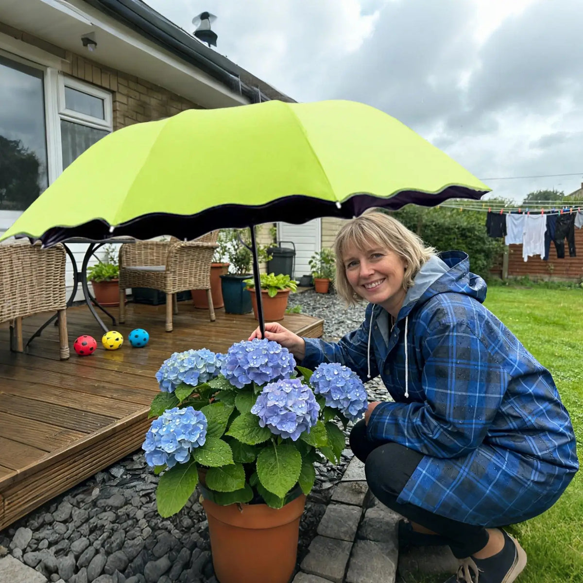 Plant Umbrella Outdoor Garden Parasol – UV Shield for Flowers