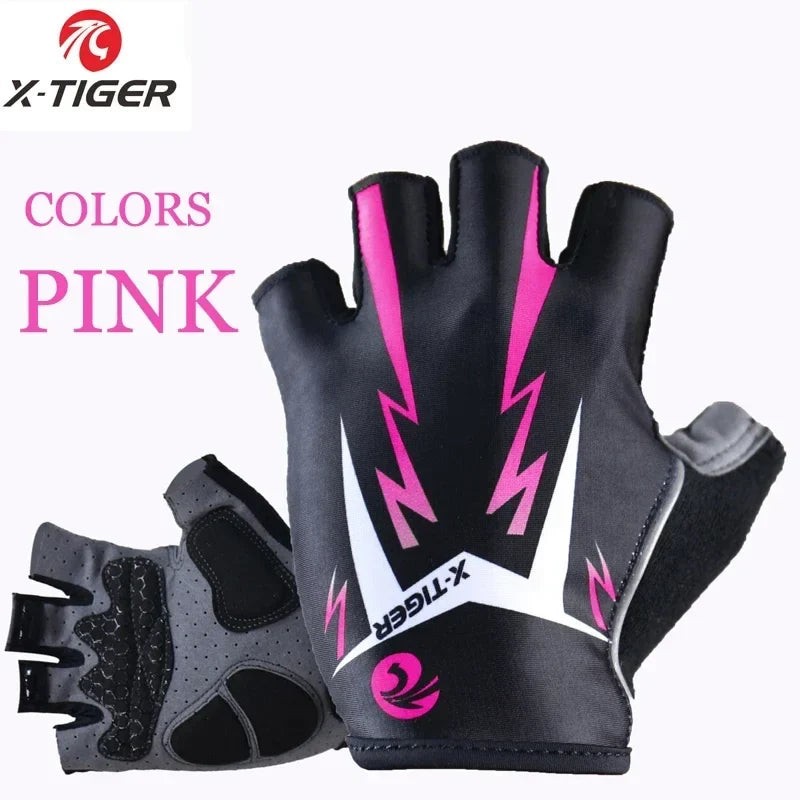 X-TIGER Half Finger Cycling Gloves | MTB Road Bike Women