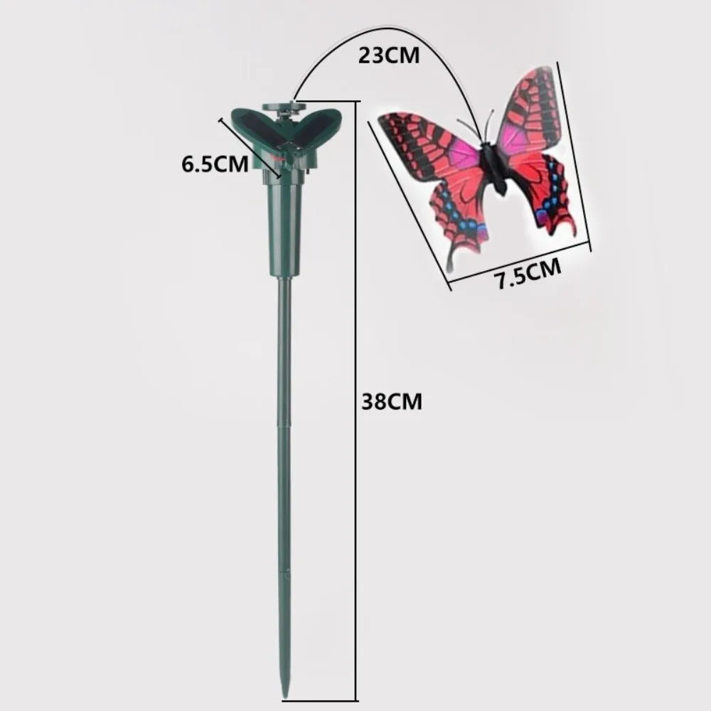 Solar Dancing Bird & Butterfly Garden Stake Ornament | Waterproof