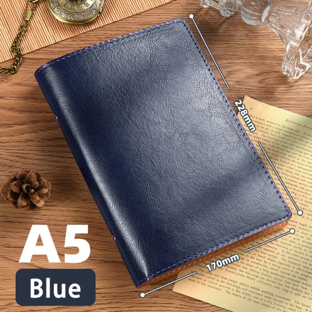 Vintage A5/A6 PU Leather Loose-Leaf Notebook Travel Journal