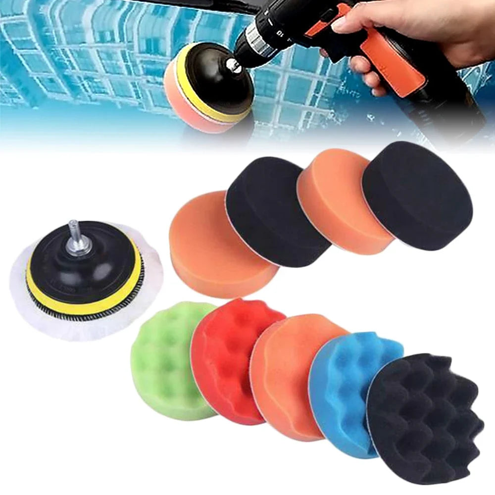 3" Car Polishing Buffing Pad Kit – 6 or 12 Pcs Sponge Set