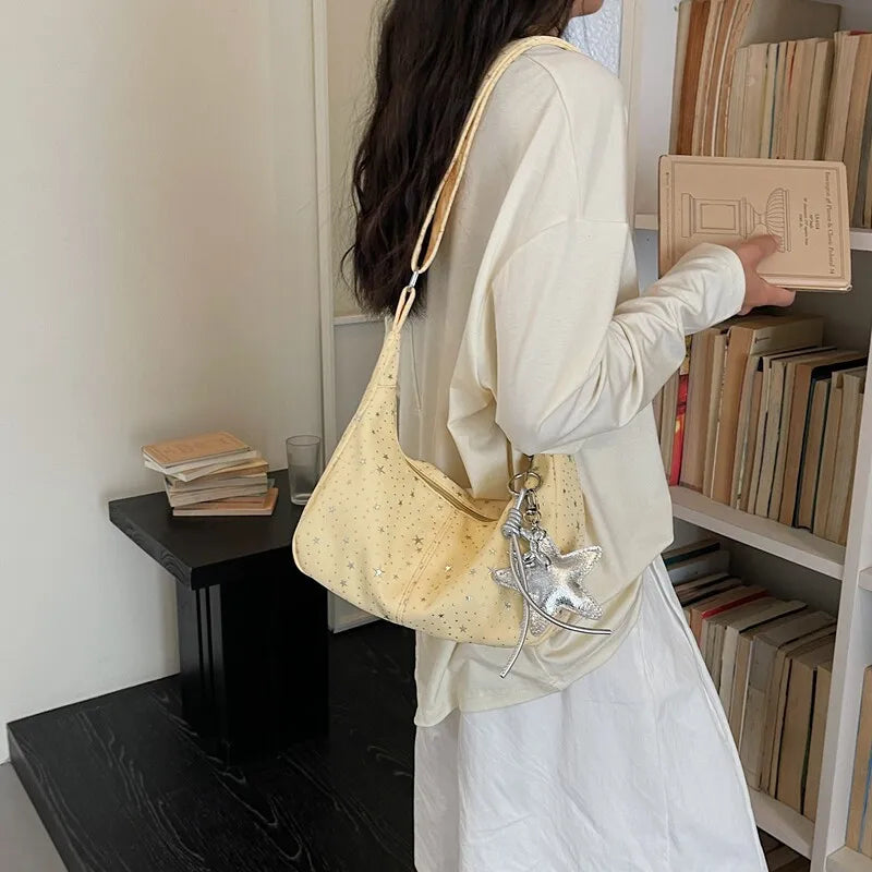 Korean Large Capacity Tote Bag – Shoulder & Crossbody Women