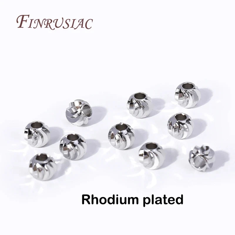 18K Gold Plated Spacer Beads 2.5–6mm | DIY Jewelry Making
