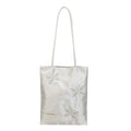 Butterfly Flower Embroidered Canvas Tote Bag – Large Shoulder