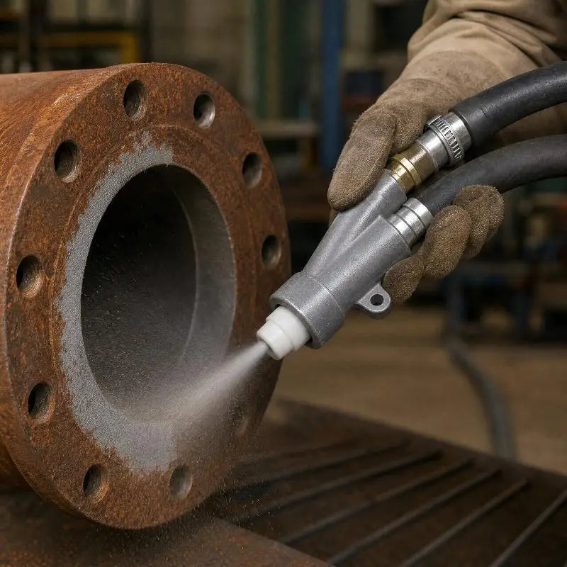 B1 B2 Wear-Resistant Sandblasting Head for Box Sandblasters