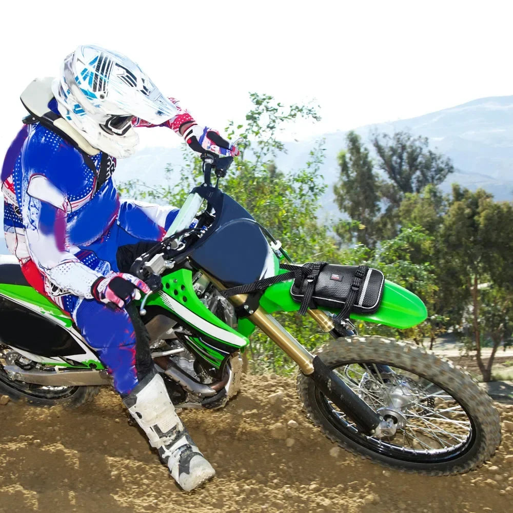 Dirt Bike Front Fender Bag – Waterproof Enduro Tool Roll Bag