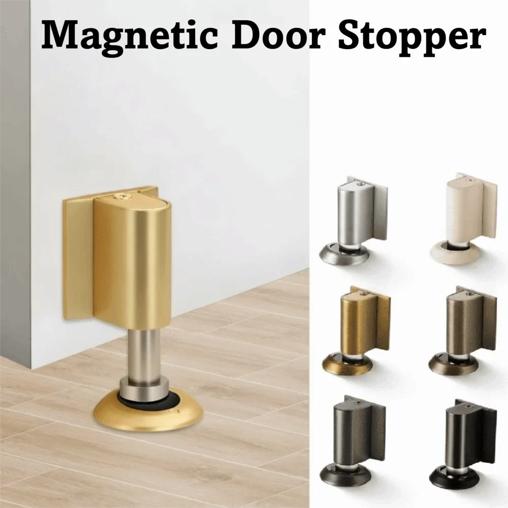 Magnetic Door Stopper – Punch-Free Heavy Duty Floor Mount