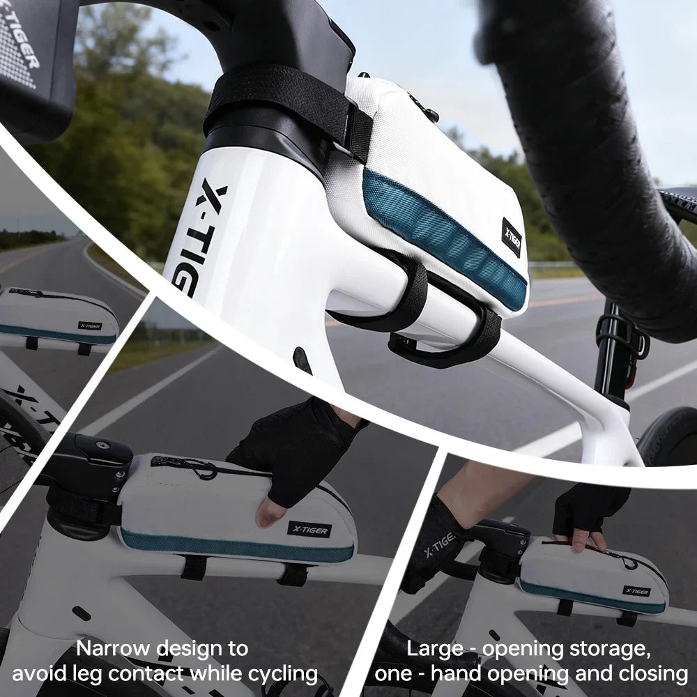 X-Tiger Waterproof Bike Front Tube Bag | MTB & Road Frame Bag