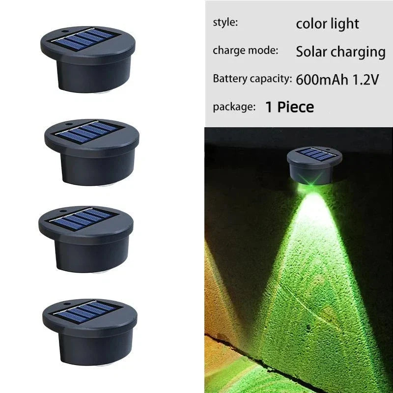 Solar RGB LED Garden Step & Pool Edge Light – Waterproof