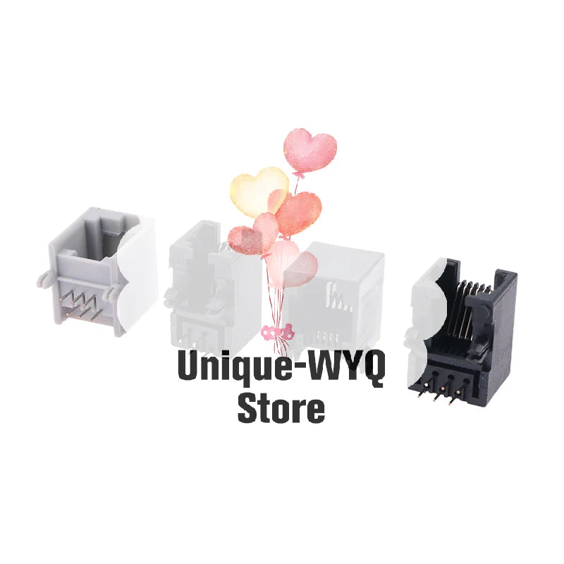 10PCS RJ11 PCB Telephone Socket 4P4C 6P6C 6P4C Female Connector