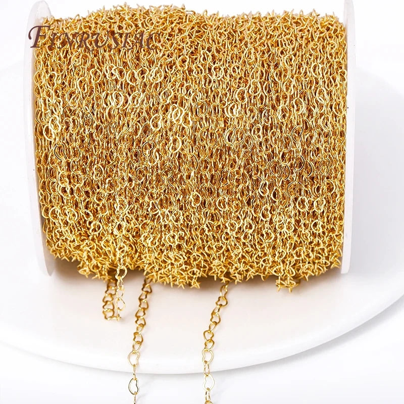 18K Gold Plated Spool Chains – 4 Styles DIY Jewelry Findings