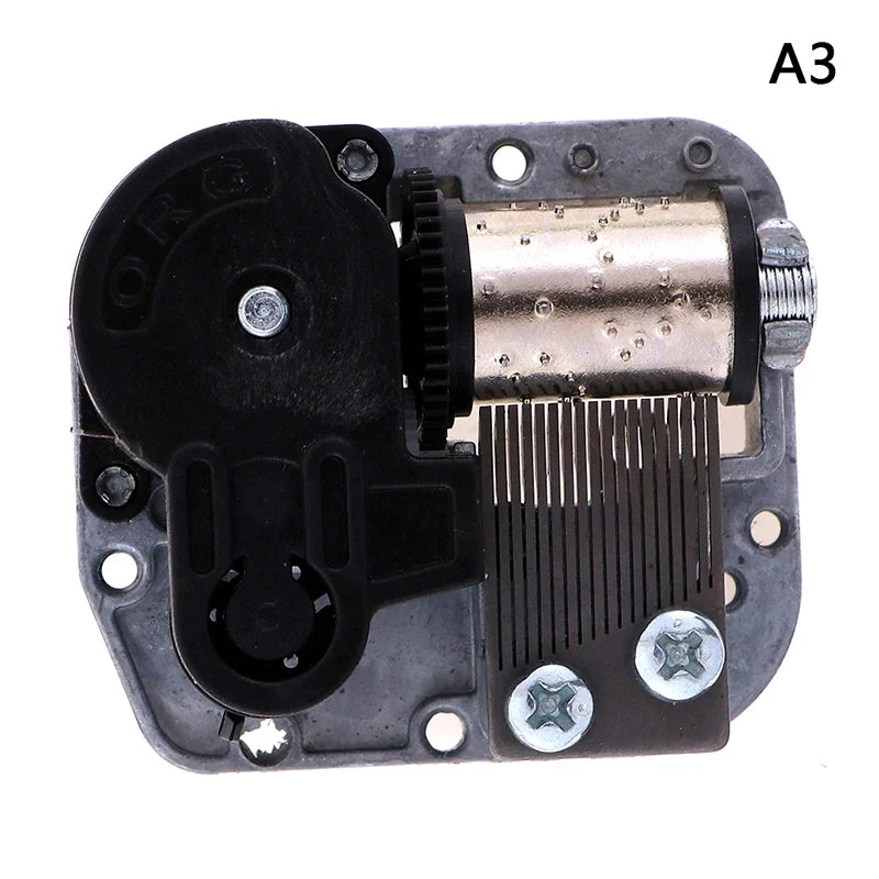 Sankyo 18-Note DIY Wind-Up Music Box Mechanical Movement + Key