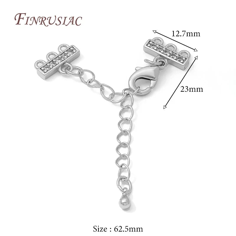 18K Gold Plated Brass Chain Extender – DIY Pearl Necklace Connector