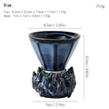 Kiln-Glazed Ceramic Espresso Cup & Saucer | 110ml Italian Style