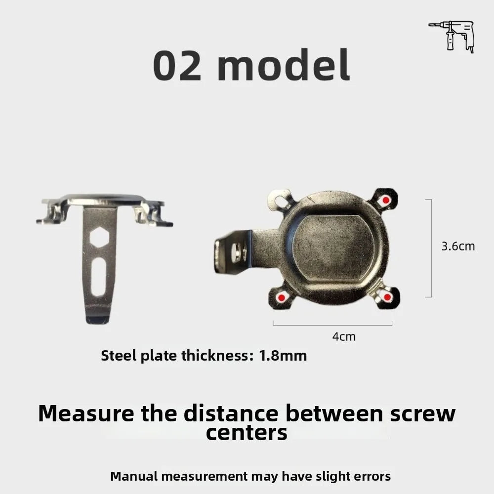 Steel Cordless Drill Belt Hook with Impact Plate | Workshop