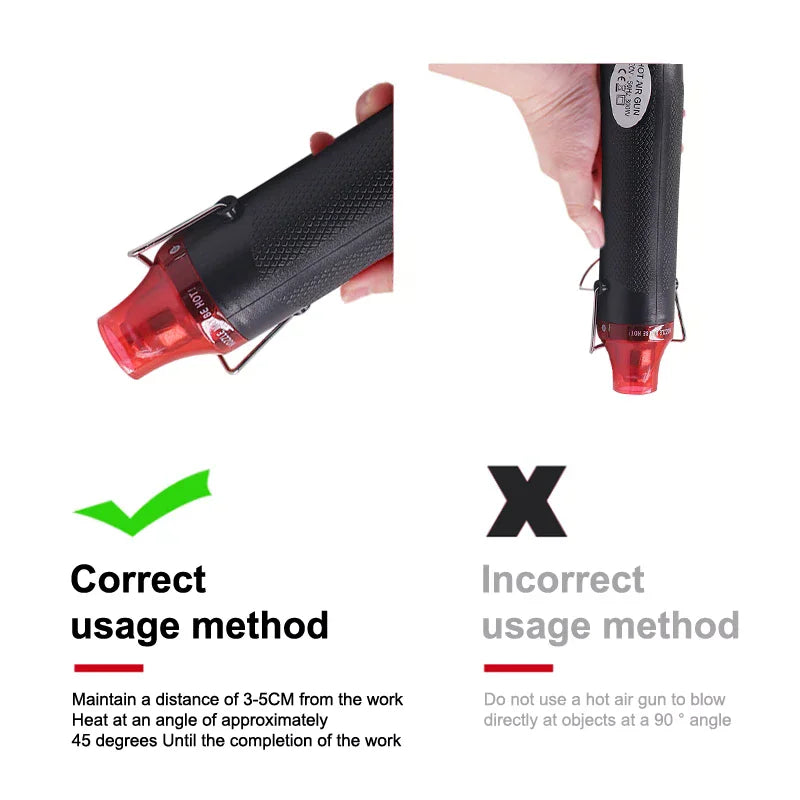 220V 300W Mini Hot Air Gun DIY Craft Tool with Stand
