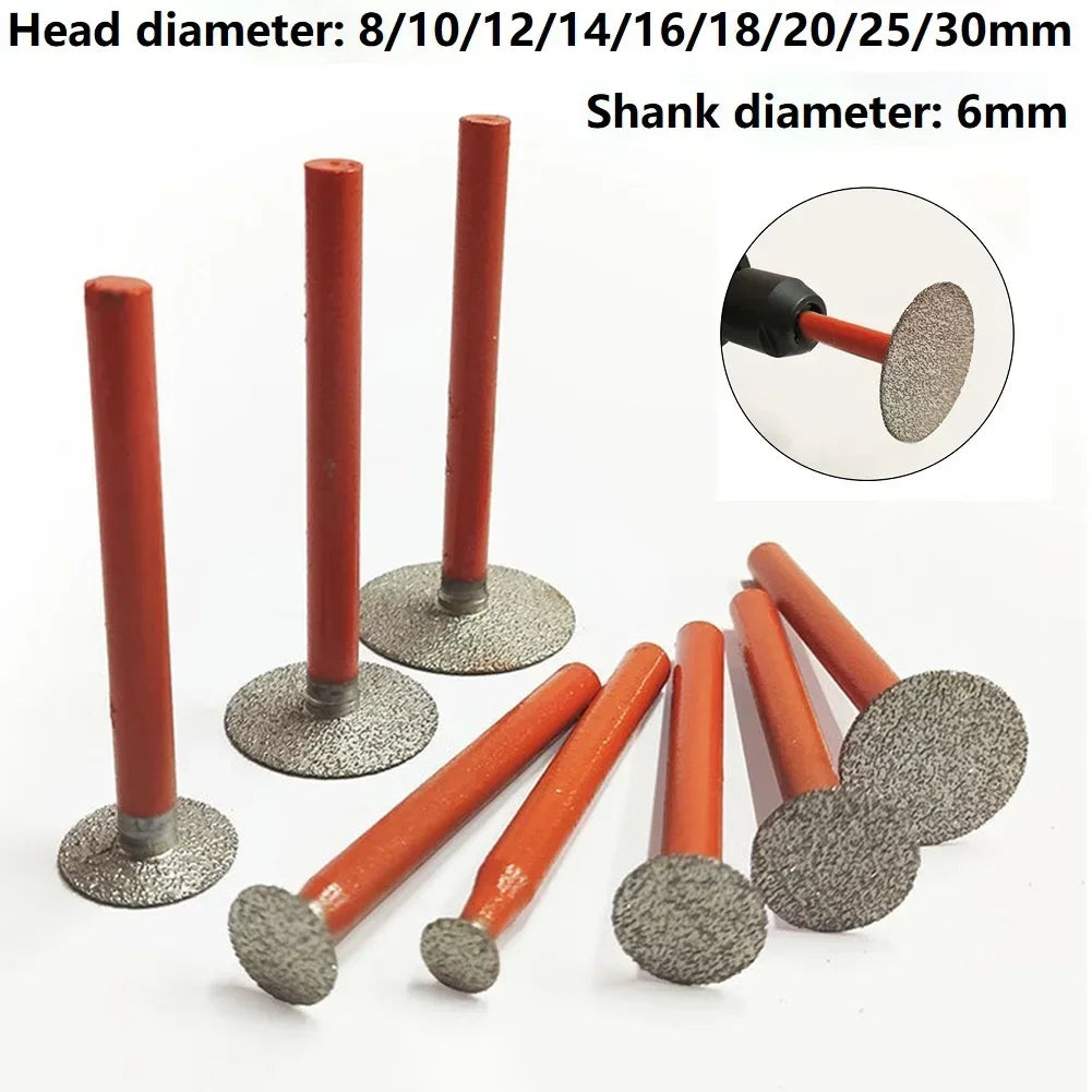 6mm Shank Carborundum Grinding Burr – Jade Stone Carving Bit