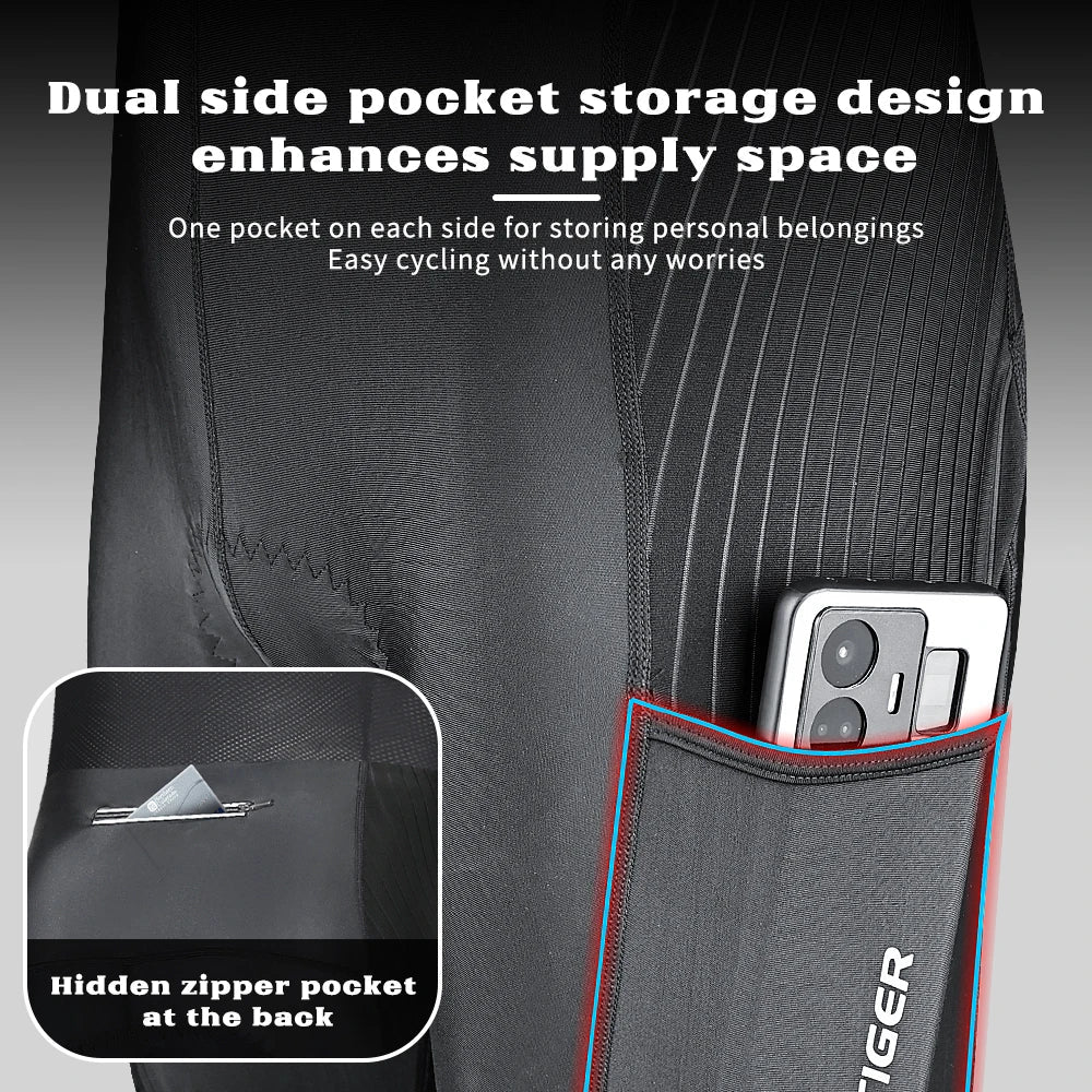 X-TIGER Men's 5D Gel Padded Cycling Bib Pants | Pro Lycra