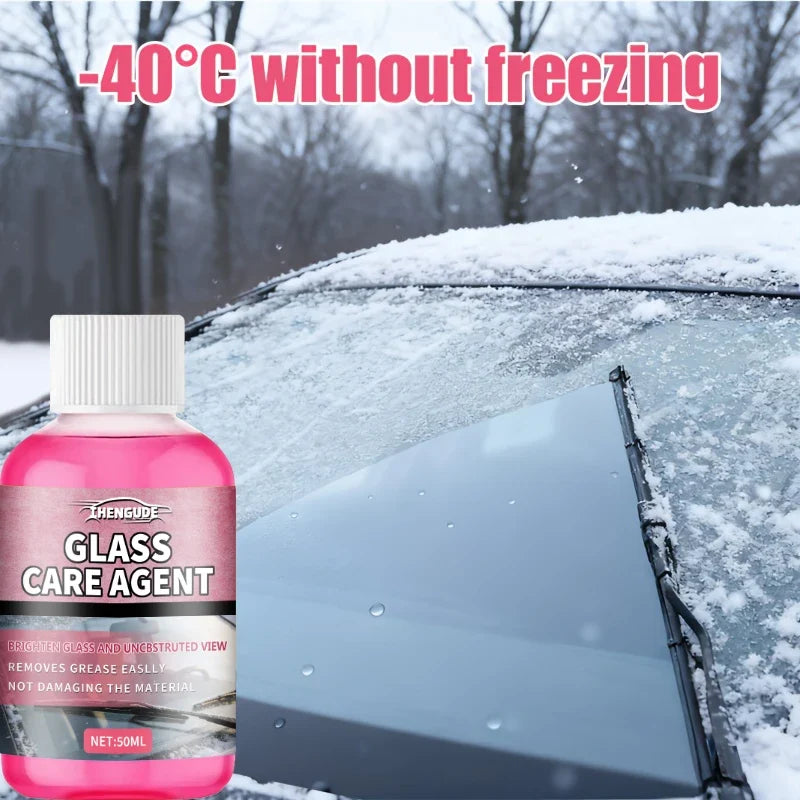 Winter Windshield Washer Fluid – Anti-Freeze Oil Film Cleaner